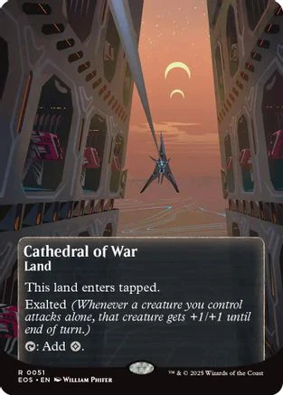 Cathedral of War (0051) (Borderless)  [Edge of Eternities: Stellar Sights] Foil