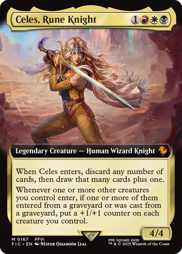 Celes, Rune Knight (Extended Art) [FINAL FANTASY Commander] Foil