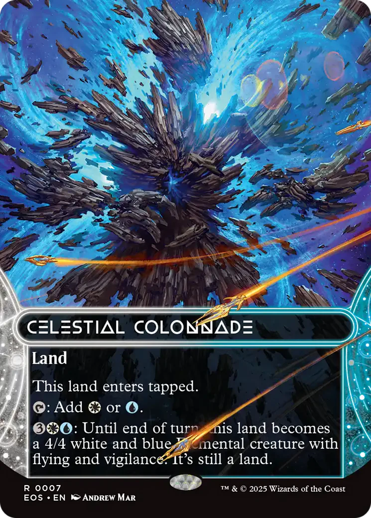 Celestial Colonnade (0007) (Borderless) [Edge of Eternities: Stellar Sights] Foil