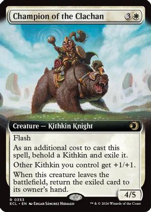 Champion of the Clachan (Extended Art)  [Lorwyn Eclipsed]