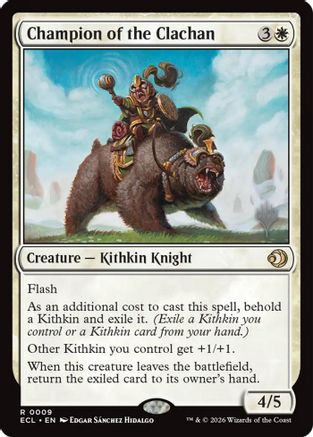 Champion of the Clachan  [Promo Pack: Lorwyn Eclipsed] Foil