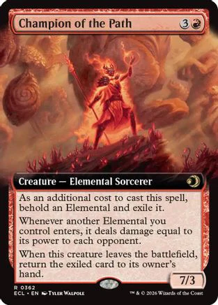 Champion of the Path (Extended Art)  [Lorwyn Eclipsed] Foil