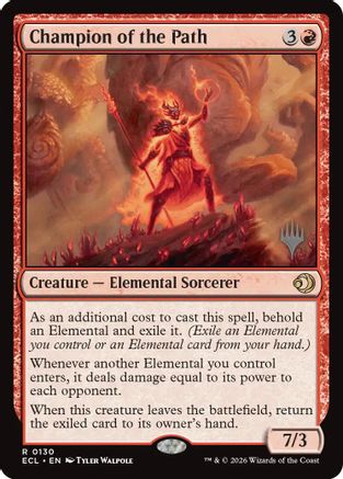 Champion of the Path  [Promo Pack: Lorwyn Eclipsed] Foil