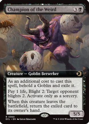 Champion of the Weird (Extended Art)  [Lorwyn Eclipsed]