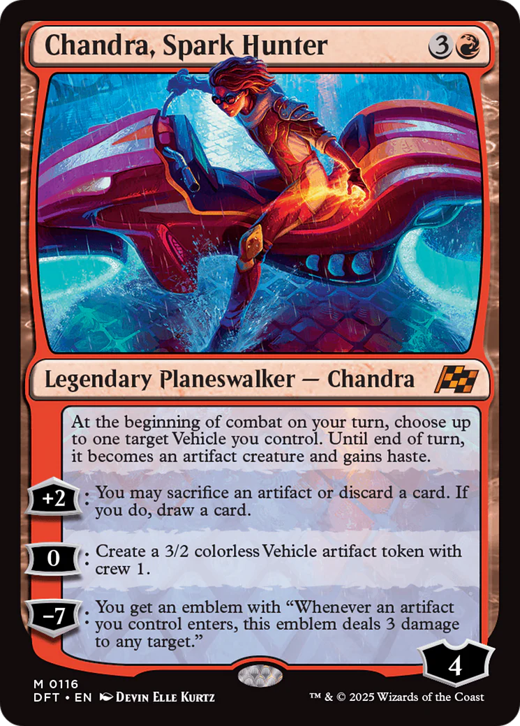 Chandra, Spark Hunter [Aetherdrift] Foil