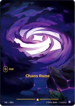 Chaos Rune (Alternate Art) (R05a) - Riftbound - [Unleashed] Foil