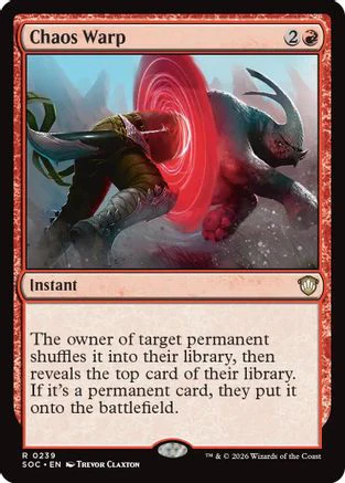 Chaos Warp  [Commander: Secrets of Strixhaven]