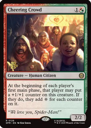 Cheering Crowd  [Prerelease Cards] Foil