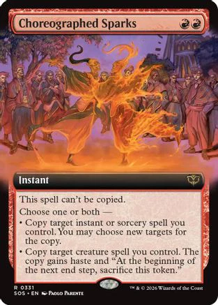 Choreographed Sparks (Extended Art)  [Secrets of Strixhaven] Foil