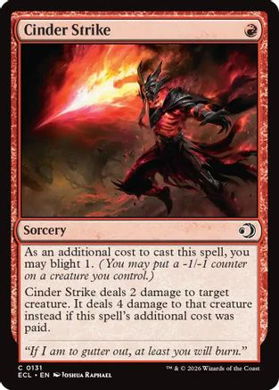 Cinder Strike  [Lorwyn Eclipsed]