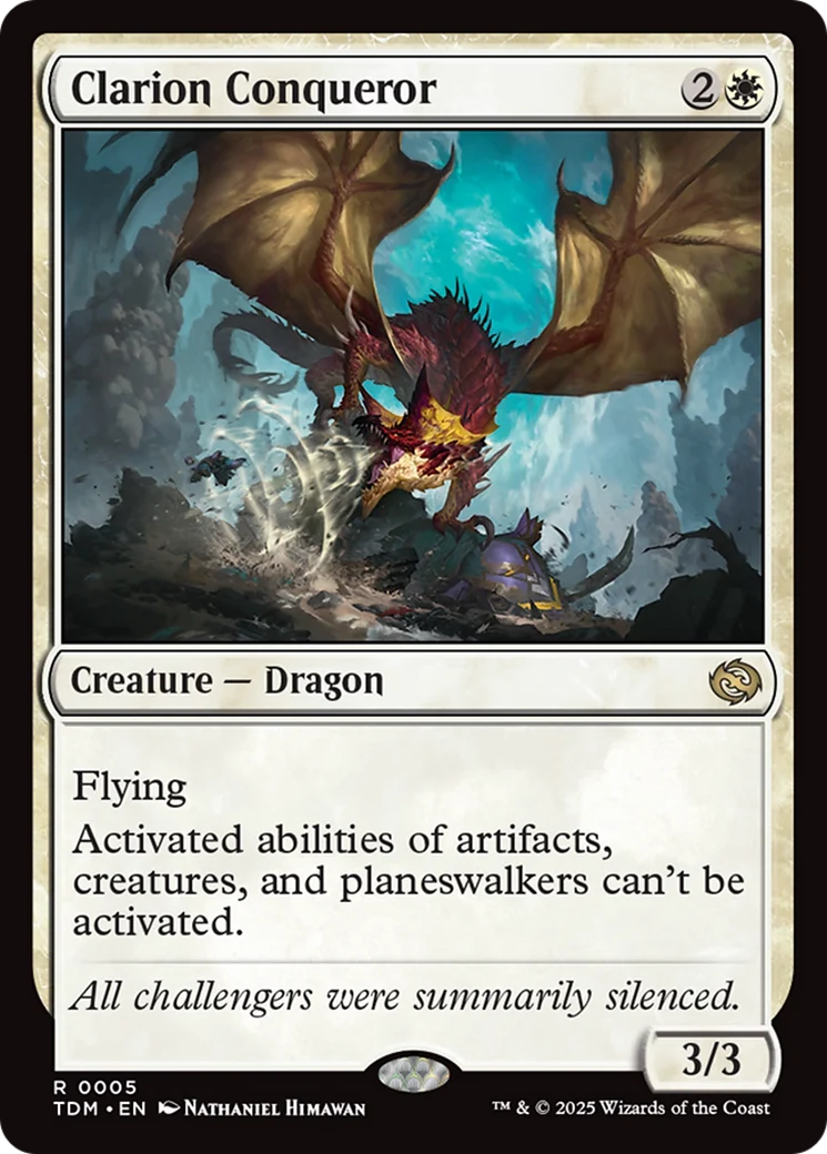 Clarion Conqueror [Tarkir: Dragonstorm] Foil