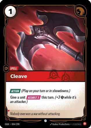 Cleave (004/298) - Riftbound - [Origins] Foil
