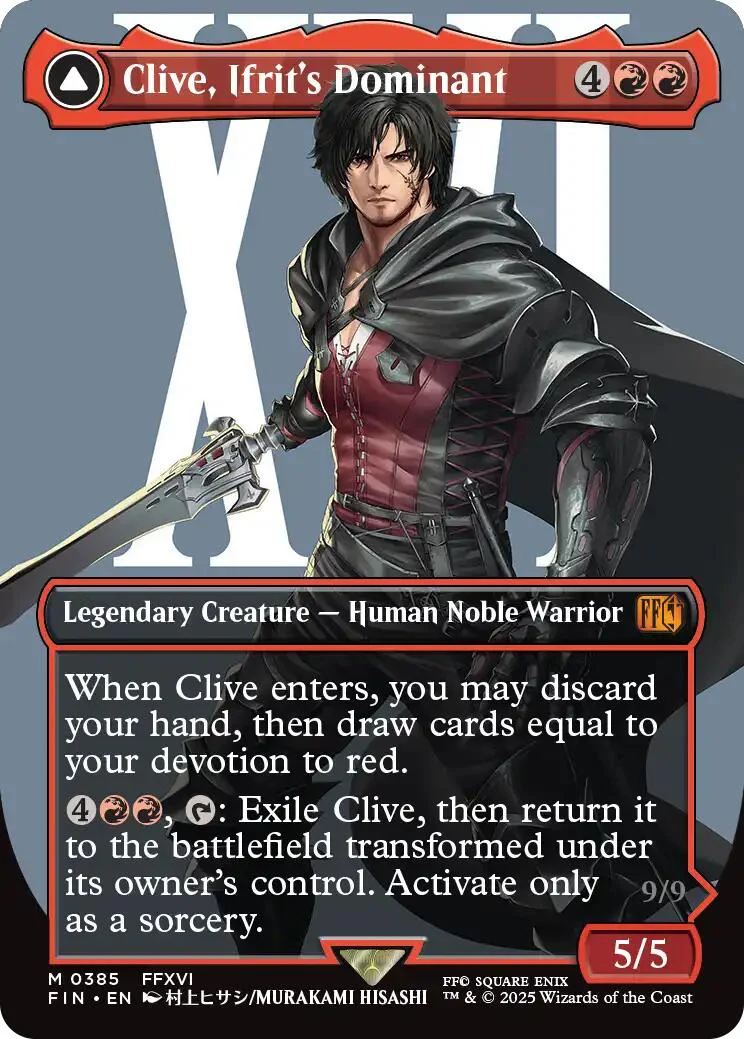 Clive, Ifrit's Dominant // Ifrit, Warden of Inferno (Borderless) (0385) [FINAL FANTASY] - Image 2