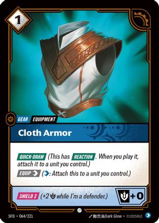 Cloth Armor (064/221) - Riftbound - [Spiritforged]
