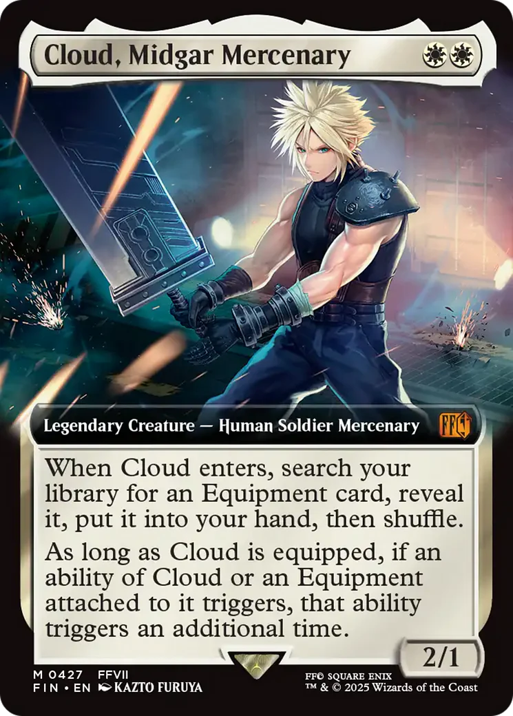 Cloud, Midgar Mercenary (Extended Art) [FINAL FANTASY] Foil