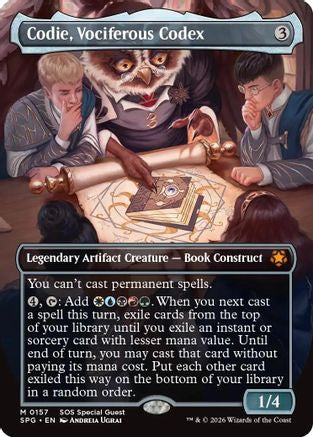 Codie, Vociferous Codex (Borderless)  [Special Guests]