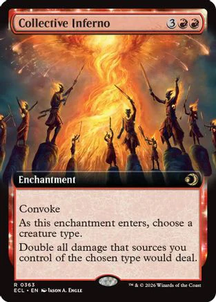 Collective Inferno (Extended Art)  [Lorwyn Eclipsed] Foil