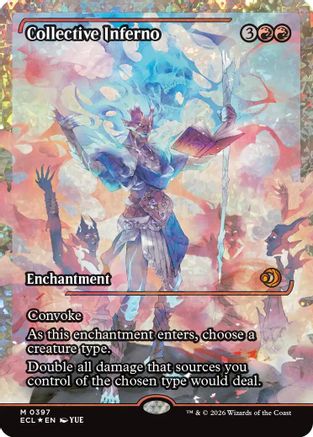 Collective Inferno (Showcase) (Fracture Foil)  [Lorwyn Eclipsed] Foil