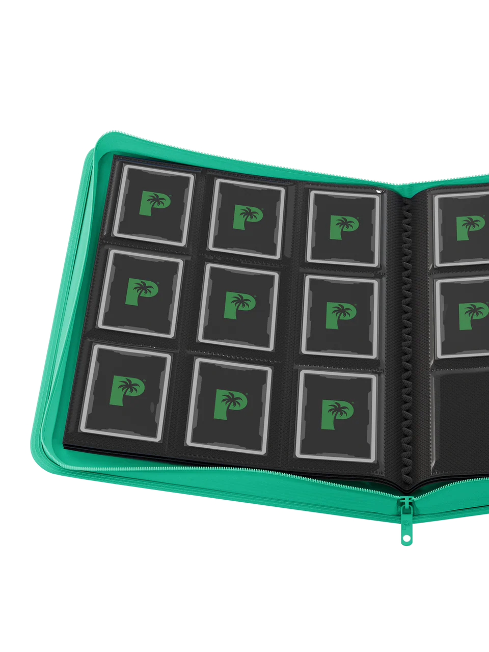 Collector's Series 9 Pocket Zip Trading Card Binder - TURQUOISE - Image 4