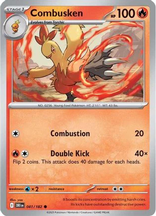 Combusken (041/182) [Scarlet & Violet: Destined Rivals] Reverse Holofoil