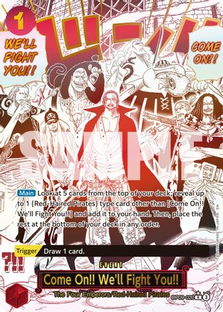 Come On!! We'll Fight You!! (Manga) (OP09-020) - [Premium Booster -The Best- Vol. 2] Foil