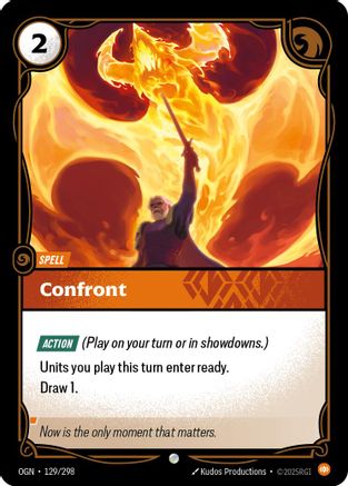 Confront (129/298) - Riftbound - [Origins] Foil