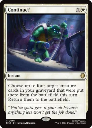 Continue?  [Commander: Teenage Mutant Ninja Turtles]