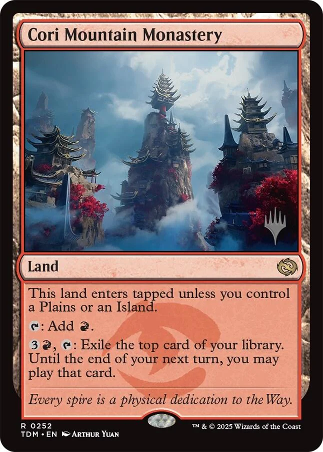 Cori Mountain Monastery [Tarkir: Dragonstorm Promos] Foil