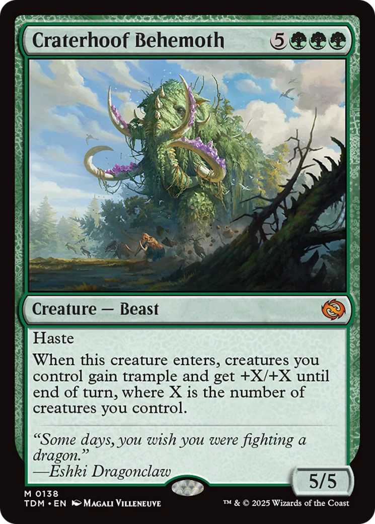 Craterhoof Behemoth [Tarkir: Dragonstorm] Foil