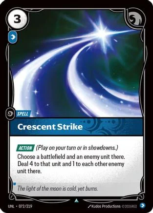 Crescent Strike (072/219) - Riftbound - [Unleashed] Foil