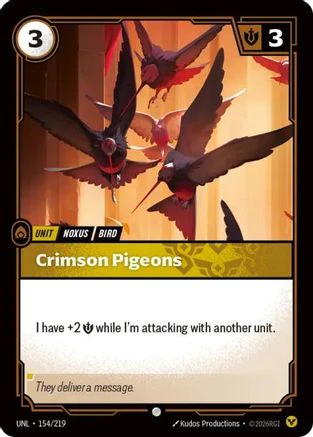 Crimson Pigeons (154/219) - Riftbound - [Unleashed] Foil
