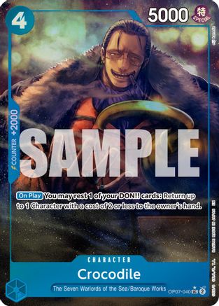 Crocodile - OP07-040 (Alternate Art) (OP07-040) - [Premium Booster -The Best- Vol. 2] Foil