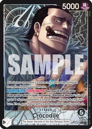 Crocodile - OP14-079 (Alternate Art) (OP14-079) - [The Azure Sea's Seven] Foil