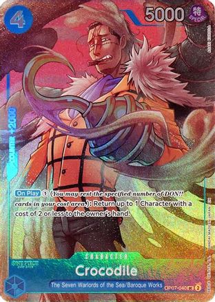 Crocodile (Seven Warlords of the Sea Binder Set) (OP07-040) - [One Piece Promotion Cards] Foil