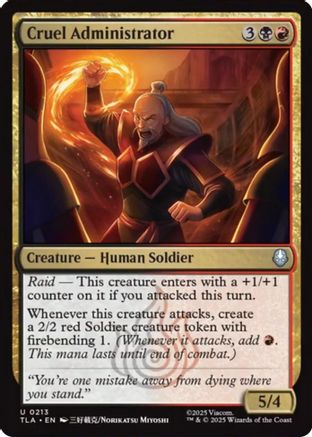 Cruel Administrator  [Avatar: The Last Airbender] Foil