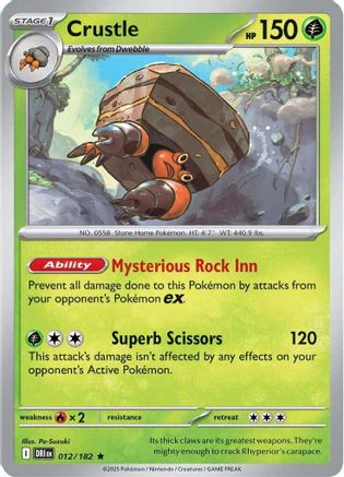 Crustle (012/182) [Scarlet & Violet: Destined Rivals] Reverse Holofoil