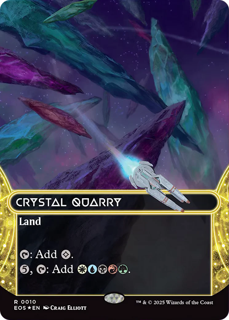 Crystal Quarry (0010) (Borderless) [Edge of Eternities: Stellar Sights] Foil