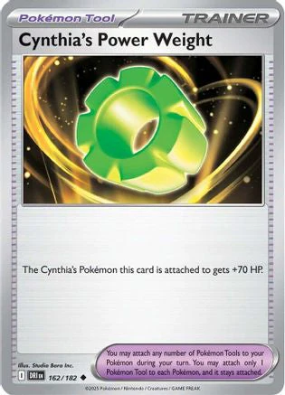 Cynthia's Power Weight (162/182) [Scarlet & Violet: Destined Rivals] Reverse Holofoil
