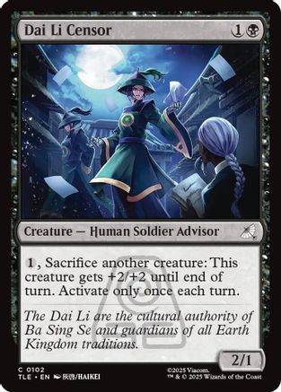 Dai Li Censor  [Avatar: The Last Airbender: Eternal-Legal] Foil