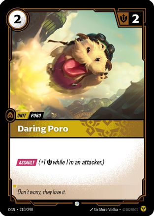 Daring Poro (210/298) - Riftbound - [Origins] Foil