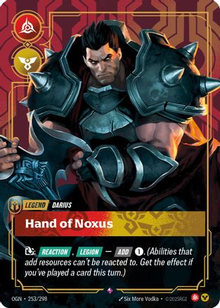 Darius - Hand of Noxus (253/298) - Riftbound - [Origins] Foil