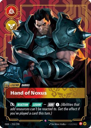 Darius - Hand of Noxus (Metal) (253/298) - Riftbound - [Riftbound Organized Play Promotional Cards] Foil
