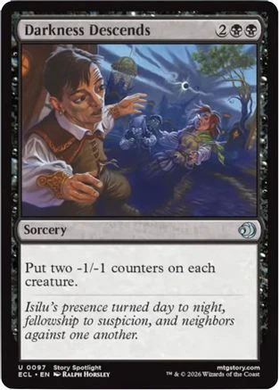 Darkness Descends  [Lorwyn Eclipsed] Foil