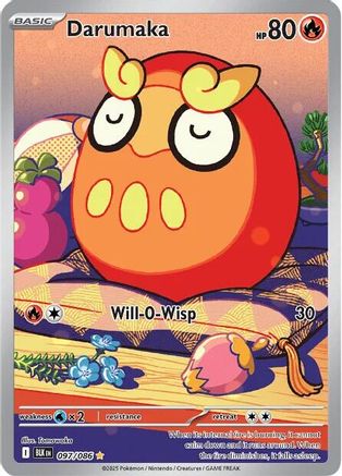 Darumaka 098/086  - Holofoil SV Black Bolt - Illustration Rare