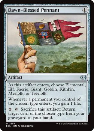 Dawn-Blessed Pennant  [Lorwyn Eclipsed] Foil