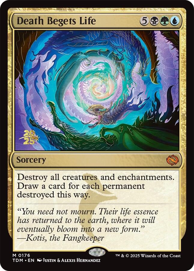 Death Begets Life [Tarkir: Dragonstorm Prerelease Promos] Foil