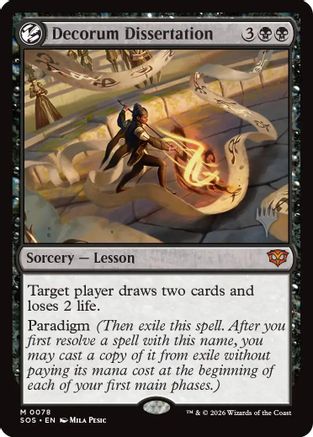 Decorum Dissertation  [Promo Pack: Secrets of Strixhaven] Foil