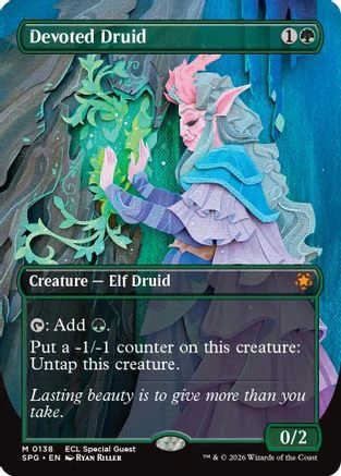 Devoted Druid (Borderless)  [Special Guests] Foil