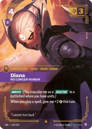 Diana - No Longer Human (149/219) - Riftbound - [Unleashed] Foil