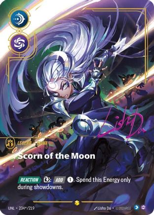 Diana - Scorn of the Moon (Signature) (234*/219) - Riftbound - [Unleashed] Foil